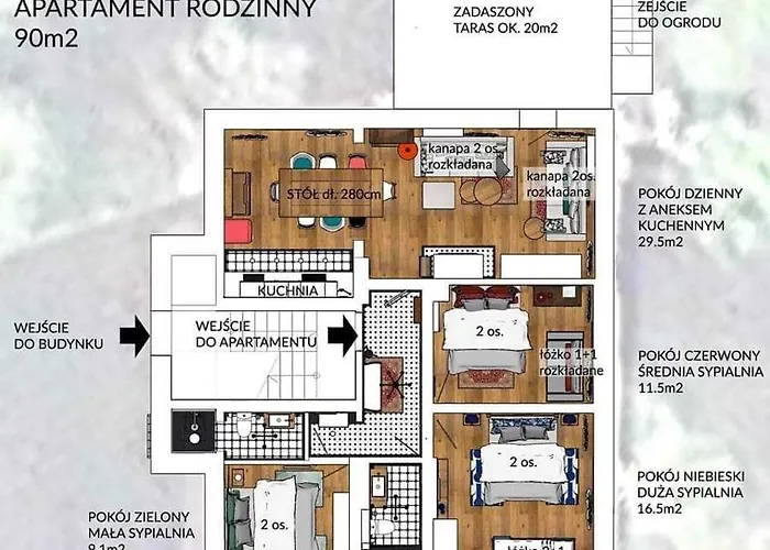 Pola Rodzinny شقة *